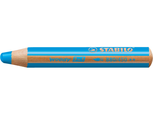 Woody 3 in 1 pencil - Stabilo - cyan blue