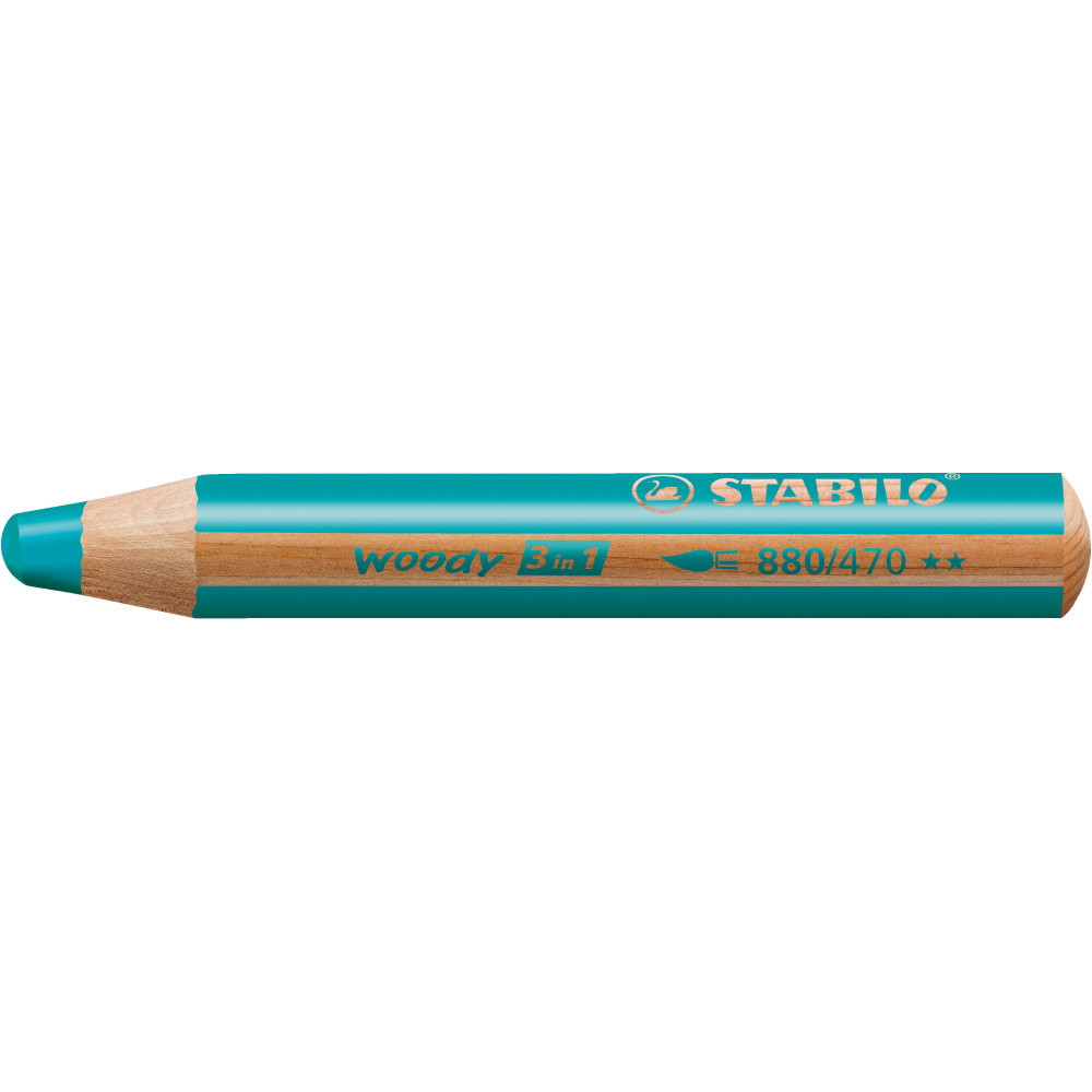 Woody 3 in 1 pencil - Stabilo - turquoise