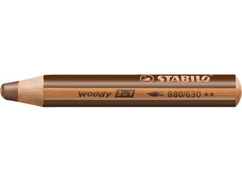 Woody 3 in 1 pencil - Stabilo - brown