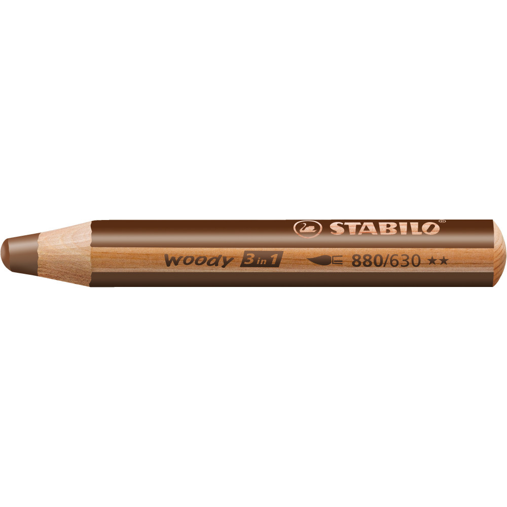 Woody 3 in 1 pencil - Stabilo - brown
