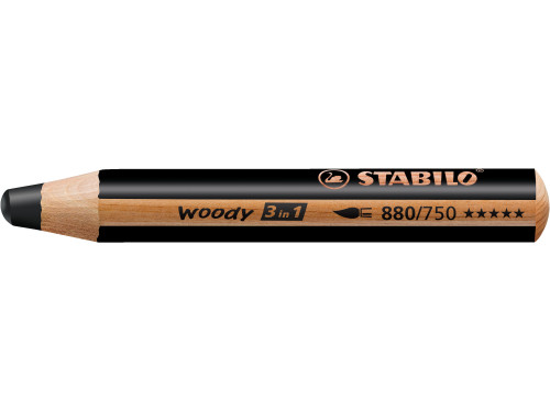 Woody 3 in 1 pencil - Stabilo - black
