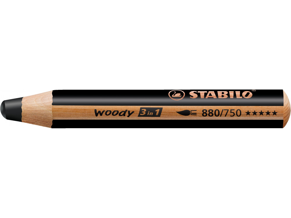 Woody 3 in 1 pencil - Stabilo - black