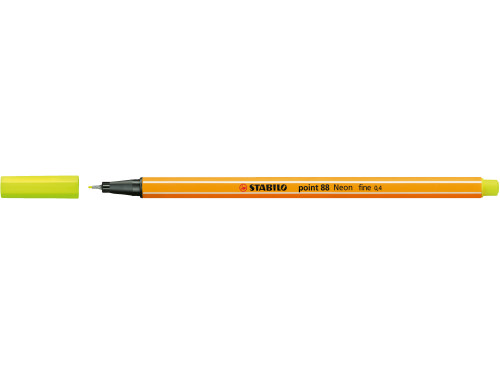 Point 88 fineliner - Stabilo - neon yellow
