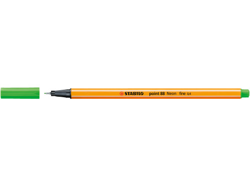 Point 88 fineliner - Stabilo - neon green
