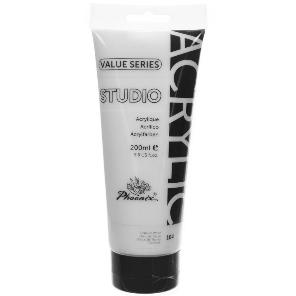 Vallejo Studio Acrylics 200ml - No.11 Titanium White