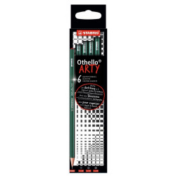 Othello Arty Pencil Set - Stabilo - Hard, 6 pcs.