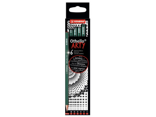 Othello Arty Pencil Set - Stabilo - Hard, 6 pcs
