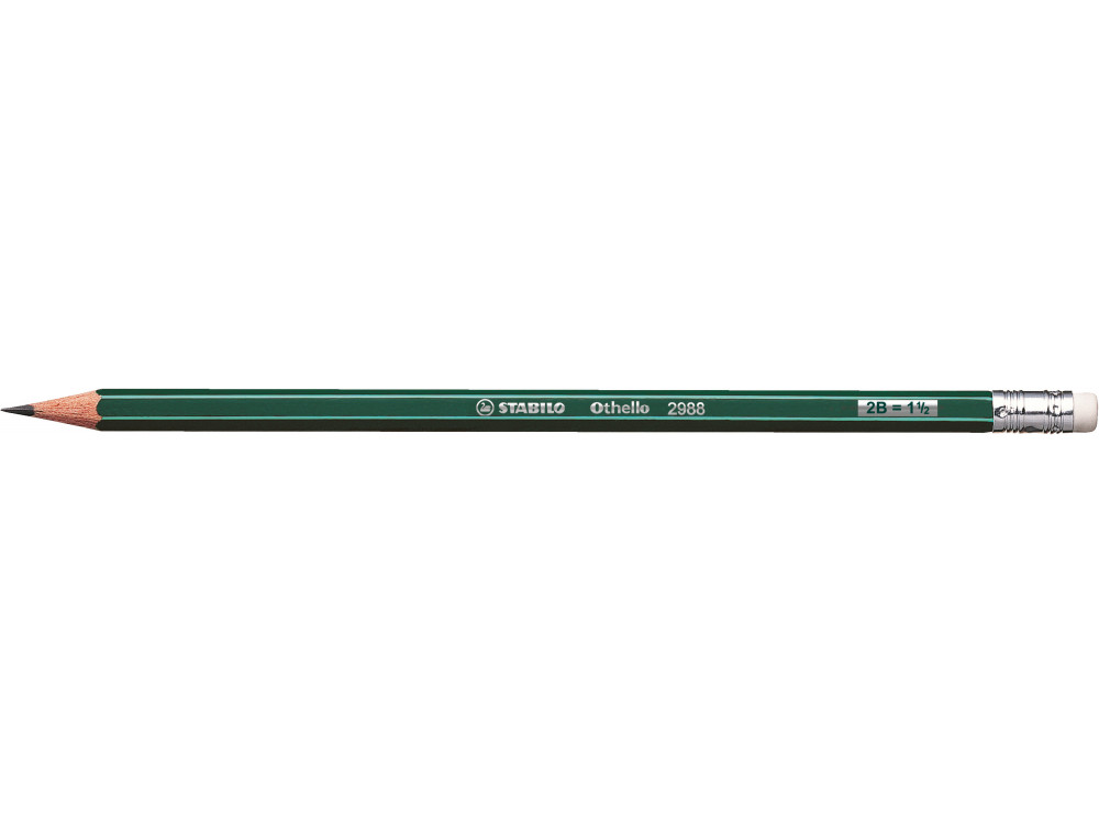 Ołówek techniczny Othello 2988 z gumką - Stabilo - 2B