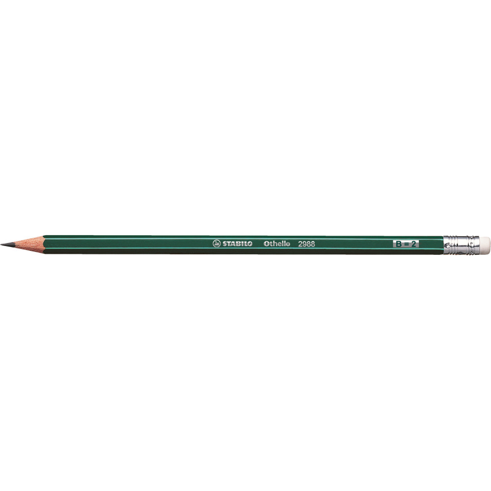 Ołówek techniczny Othello 2988 z gumką - Stabilo - B