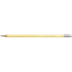 Ołówek Swano Pastel z gumką - Stabilo - żółty, HB