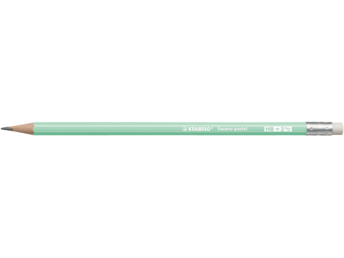 Swano Pastel pencil with eraser - Stabilo - green, HB