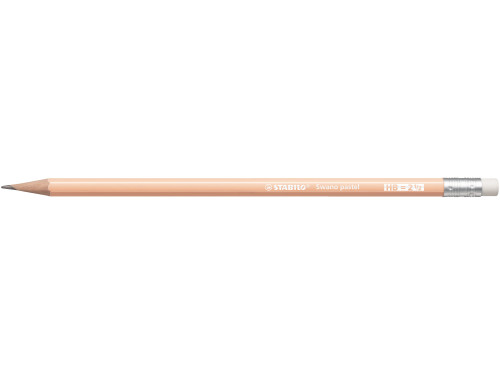 Swano Pastel pencil with eraser - Stabilo - peach, HB