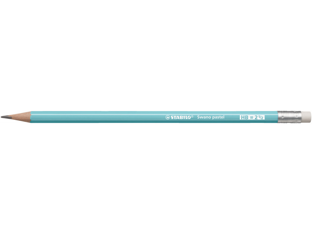 Swano Pastel pencil with eraser - Stabilo - blue, HB