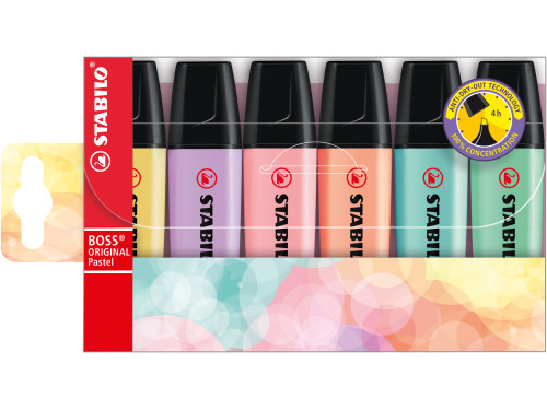 Boss highlighters set - Stabilo - pastel, 6 pcs.