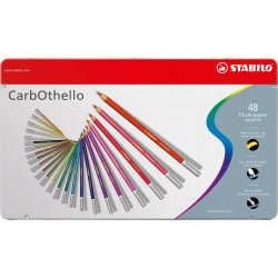 CarbOthello dry pastels set in metal box - Stabilo - 48 pcs.