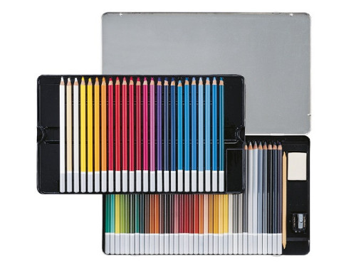 CarbOthello dry pastels set in metal box - Stabilo - 60 pcs.