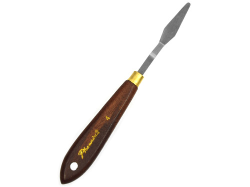 Painting spatula with wooden handle - Phoenix - no. 4