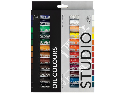 Set of oil paints in tubes - Phoenix - 24 colors x 12 ml