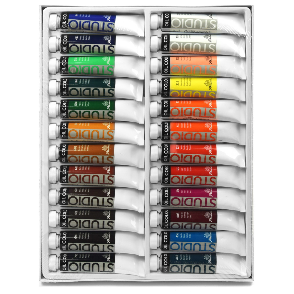 Set of oil paints in tubes - Phoenix - 24 colors x 12 ml