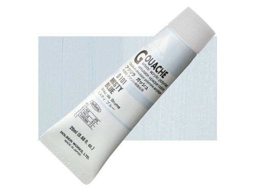 Acryla Gouache paint - Holbein - Misty Blue, 20 ml