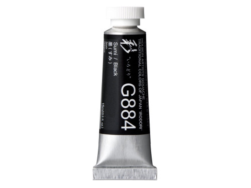 Artists’ Gouache - Holbein - Irodori series, Black, 15 ml