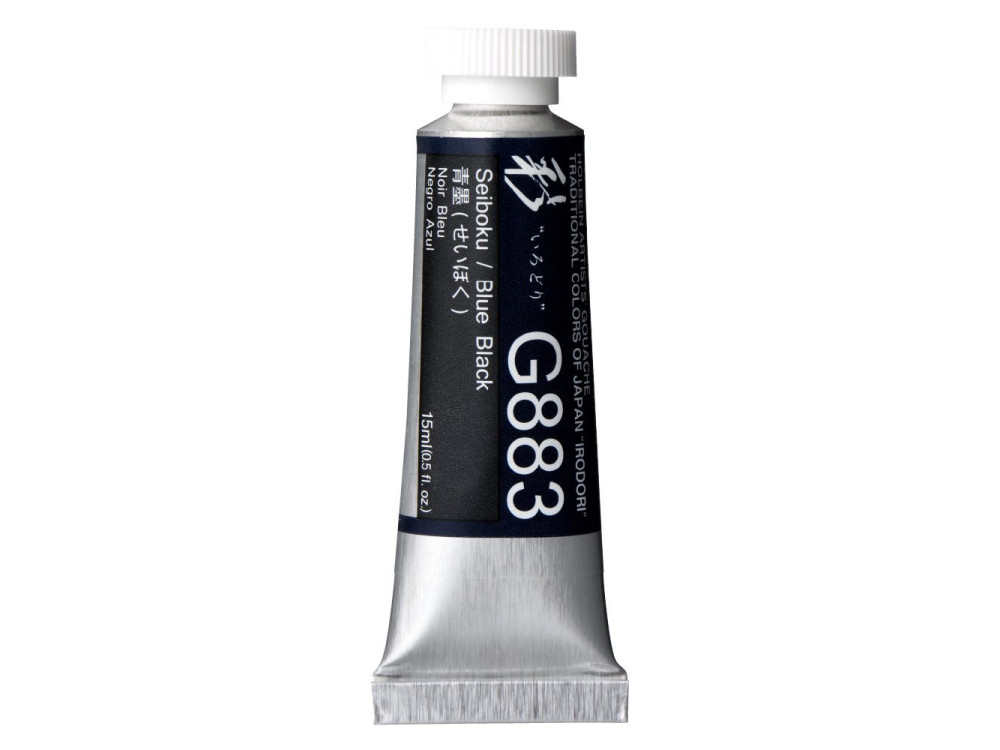 Gwasz Artists’ Gouache Irodori - Holbein - Blue Black, 15 ml