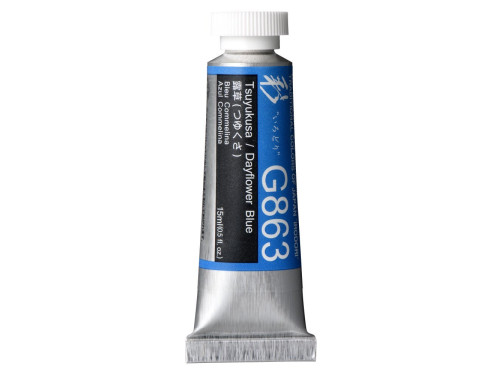 Gwasz Artists’ Gouache Irodori - Holbein - Dayflower Blue, 15 ml