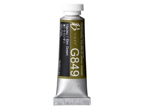 Gwasz Artists’ Gouache Irodori - Holbein - Elm Green, 15 ml