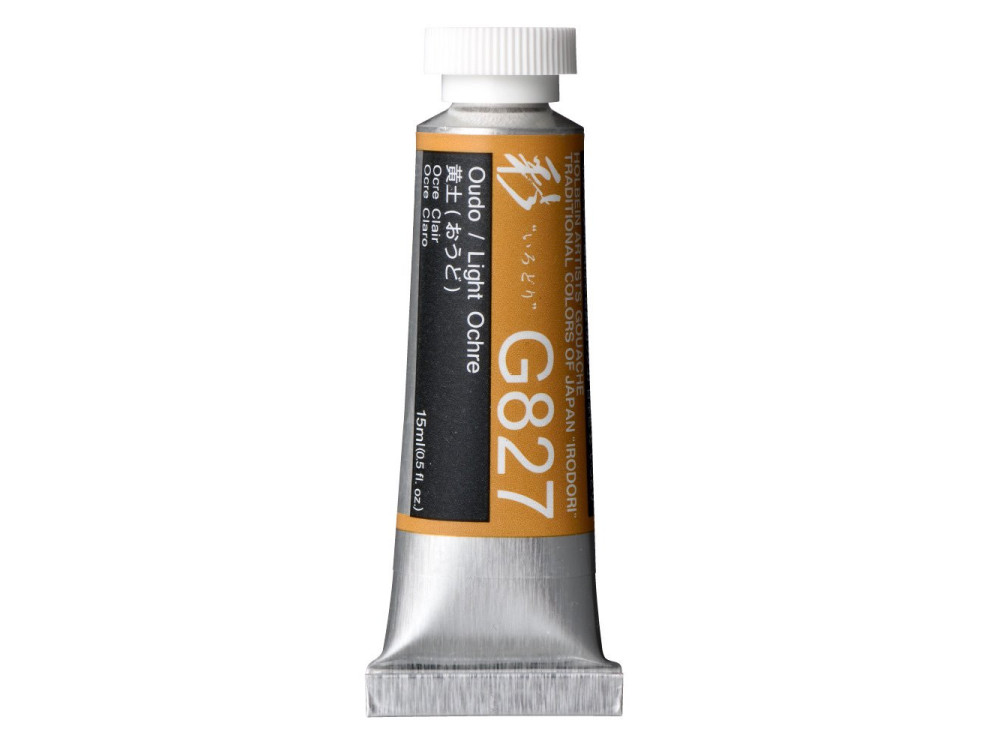 Gwasz Artists’ Gouache Irodori - Holbein - Light Ochre, 15 ml