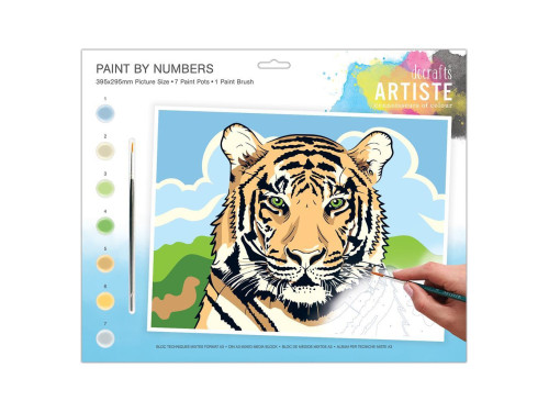 Set for painting by numbers - doCrafts - Regal Tiger