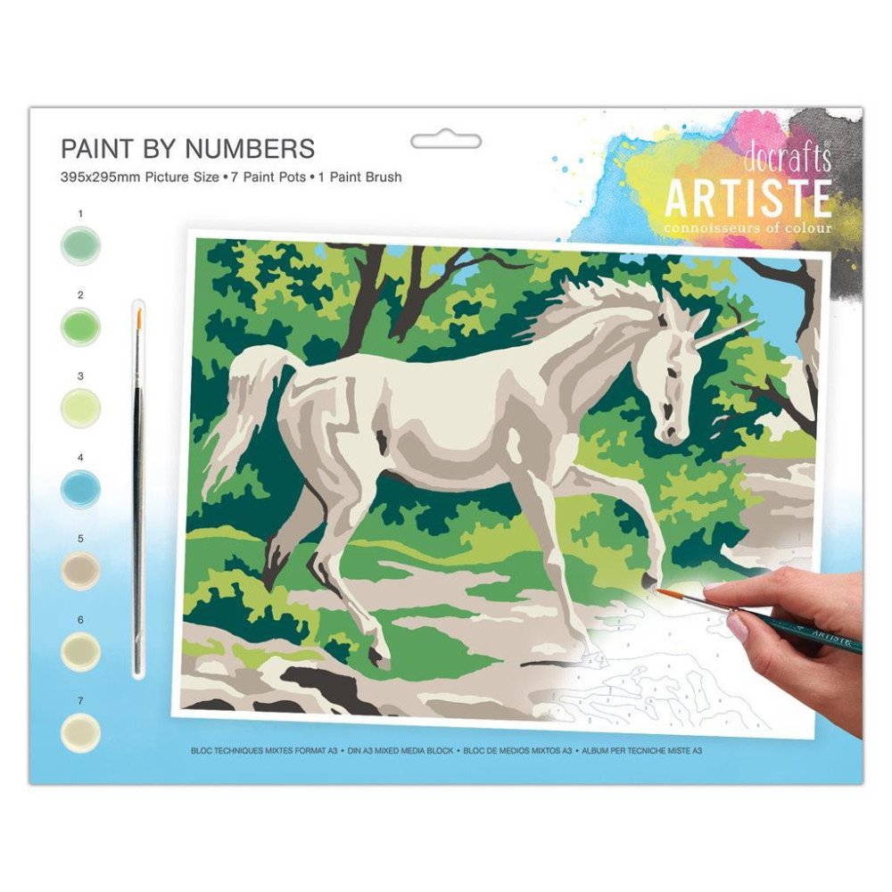 Set for painting by numbers - doCrafts - Mystical Unicorn