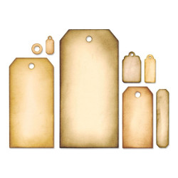 Wykrojniki - Framelits - Tag Collection by Tim Holtz, 8 szt.