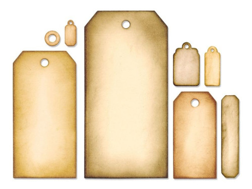 Wykrojniki - Framelits - Tag Collection by Tim Holtz, 8 szt.