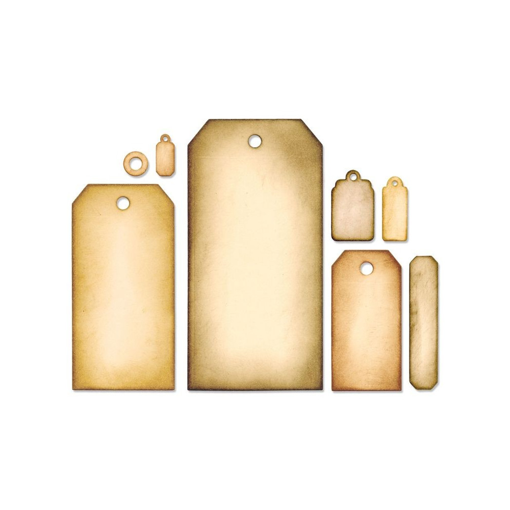 Wykrojniki - Framelits - Tag Collection by Tim Holtz, 8 szt.