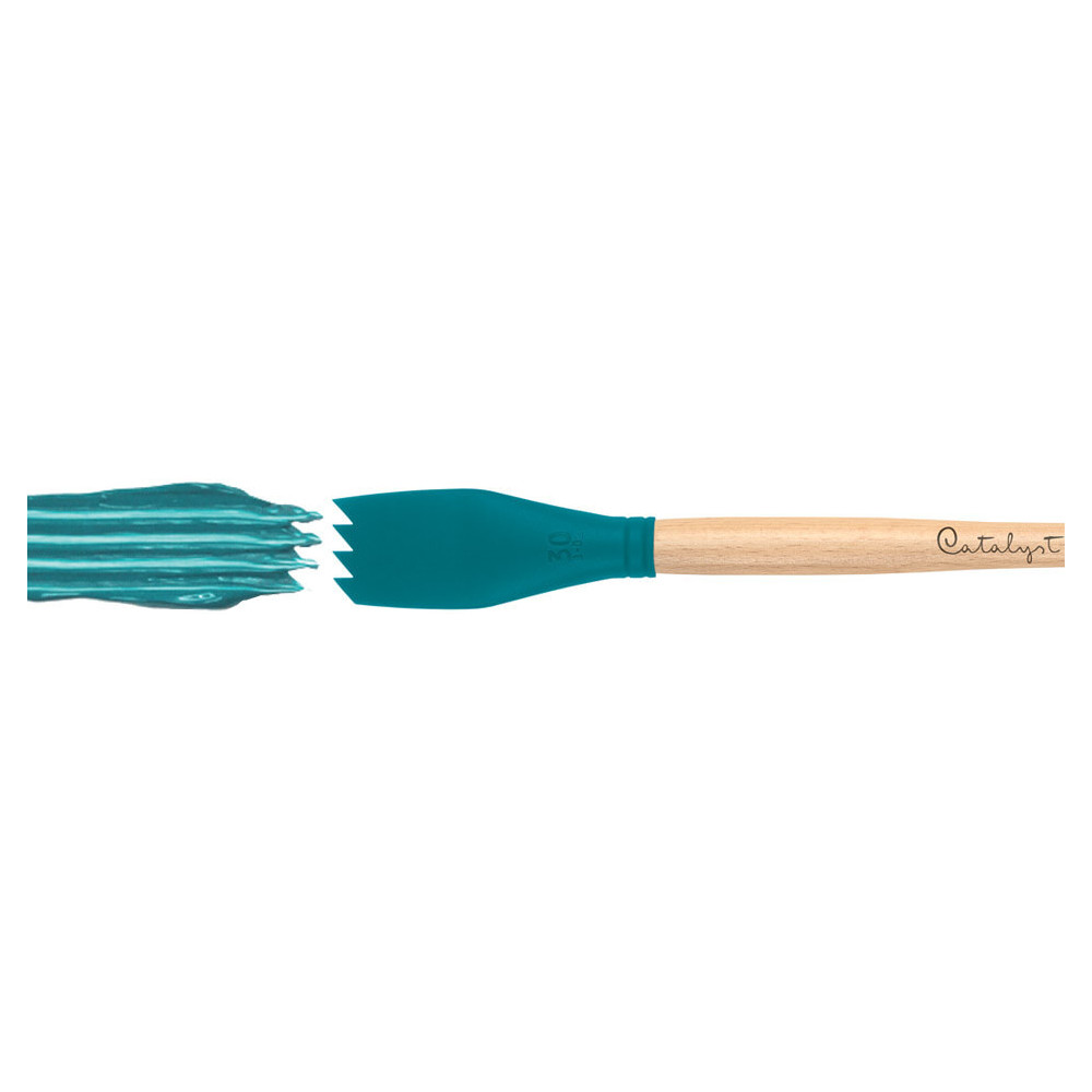 Silicone palette knife Catalyst Blade - Princeton - turquoise, 30 mm