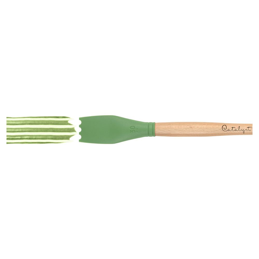 Silicone palette knife Catalyst Blade - Princeton - green, 30 mm