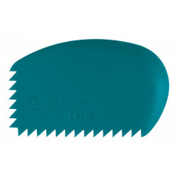Silicone palette knife Catalyst Wedge - Princeton - turquoise, no. 02