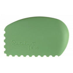 Silicone palette knife Catalyst Wedge - Princeton - green, no. 03