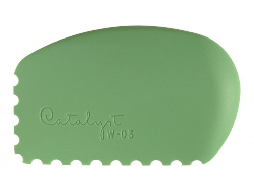 Silicone palette knife Catalyst Wedge - Princeton - green, no. 03