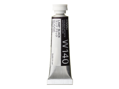 Farba akwarelowa Artists’ Watercolor - Holbein - Lamp Black, 5 ml