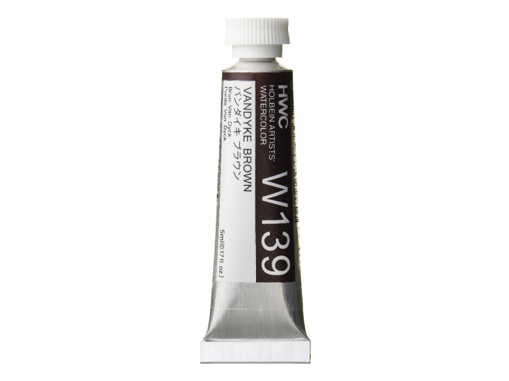 Farba akwarelowa Artists’ Watercolor - Holbein - Vandyke Brown, 5 ml