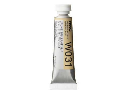 Artists' Watercolor paint - Holbein - Jaune Brillant 1, 5 ml