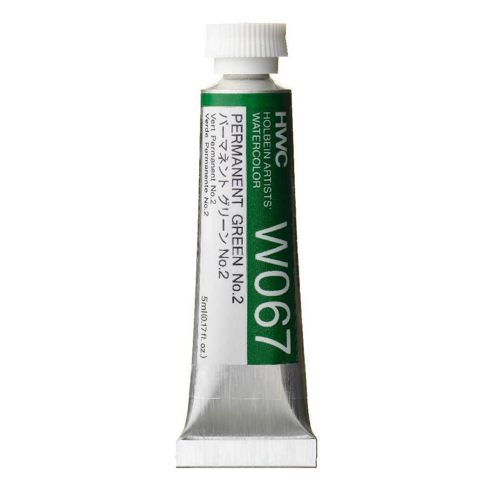Artists' Watercolor paint - Holbein - Permanent Green 2, 5 ml