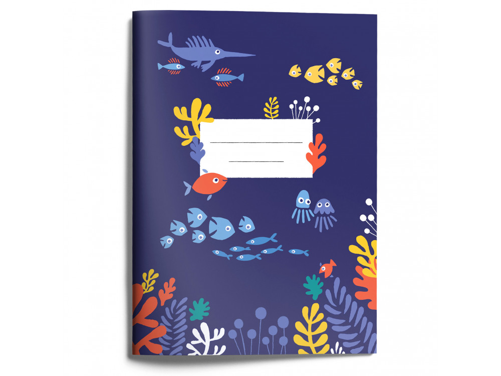 Three-line notebook, A4 - Suska & Kabsch - Ocean