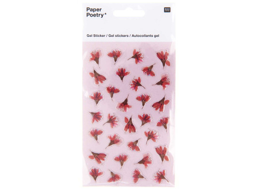 Gel stickers Transformation - Paper Poetry - Cherry Blossom, 31 pcs.