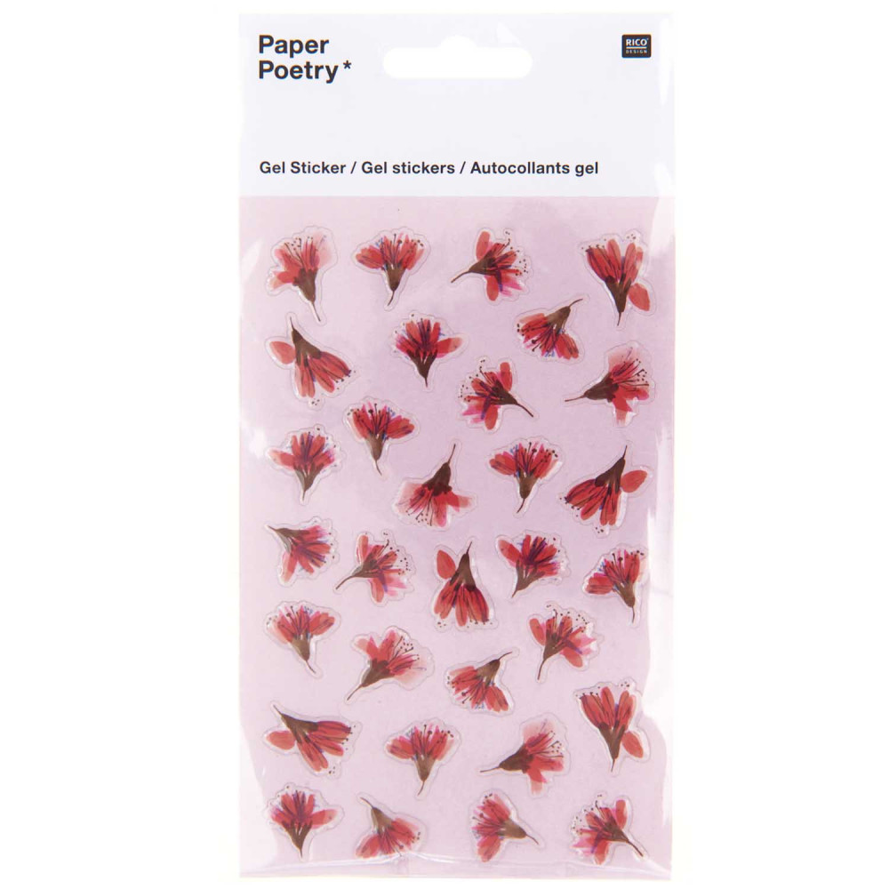 Gel stickers Transformation - Paper Poetry - Cherry Blossom, 31 pcs.