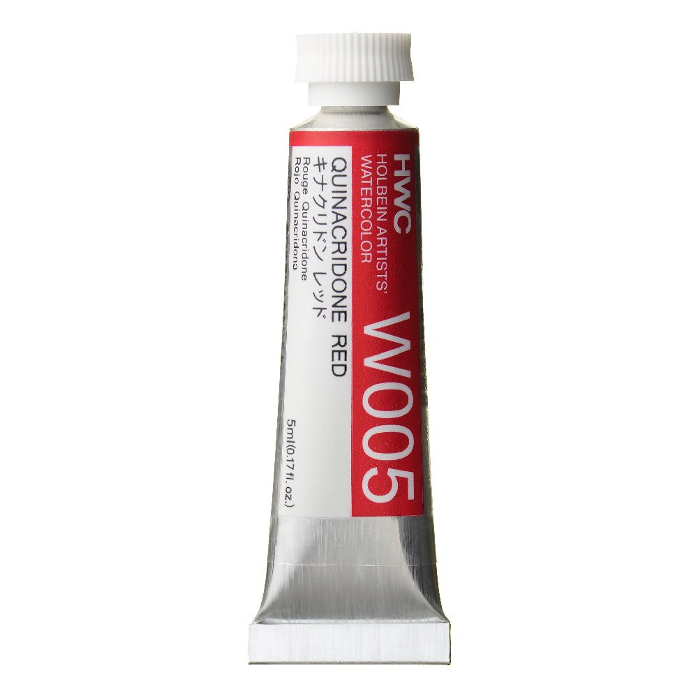 Artists' Watercolor paint - Holbein - Quinacridone Red, 5 ml