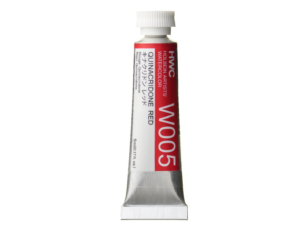 Artists' Watercolor paint - Holbein - Quinacridone Red, 5 ml