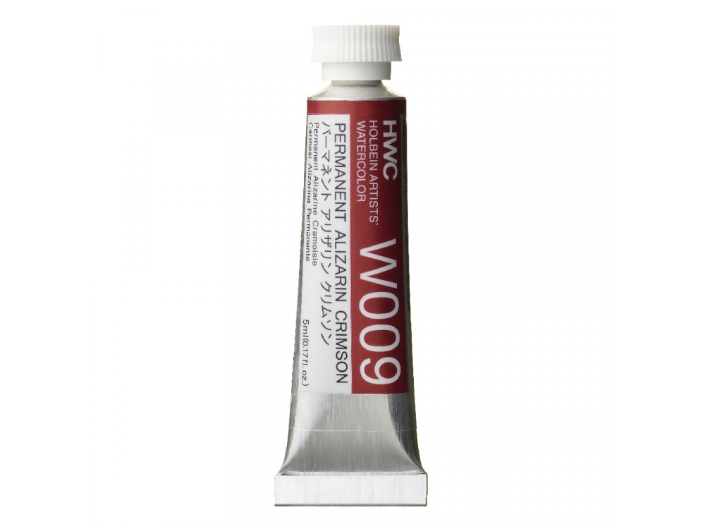 Artists' Watercolor paint - Holbein - Permanent Alizarin Crimson, 5 ml