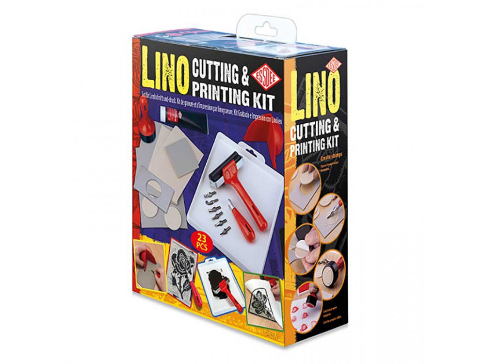 Zestaw do linorytu Lino Cutting & Printing Kit - Essdee - 23 szt.